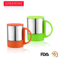 stainless steel double wall coffee mug coffee cup 260ml KB015